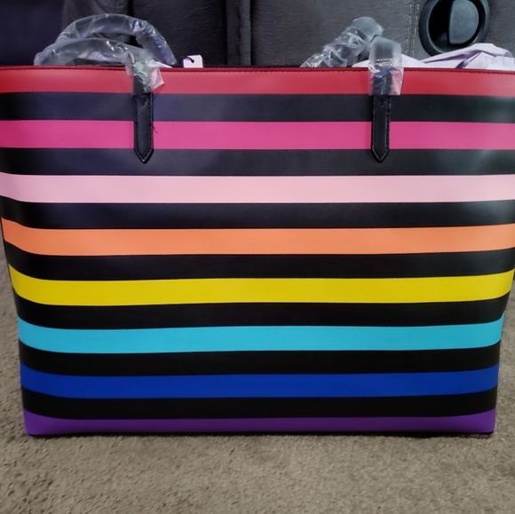 *PRICE DROP* Victoria's Secret Rainbow Tote - Picture 2 of 2